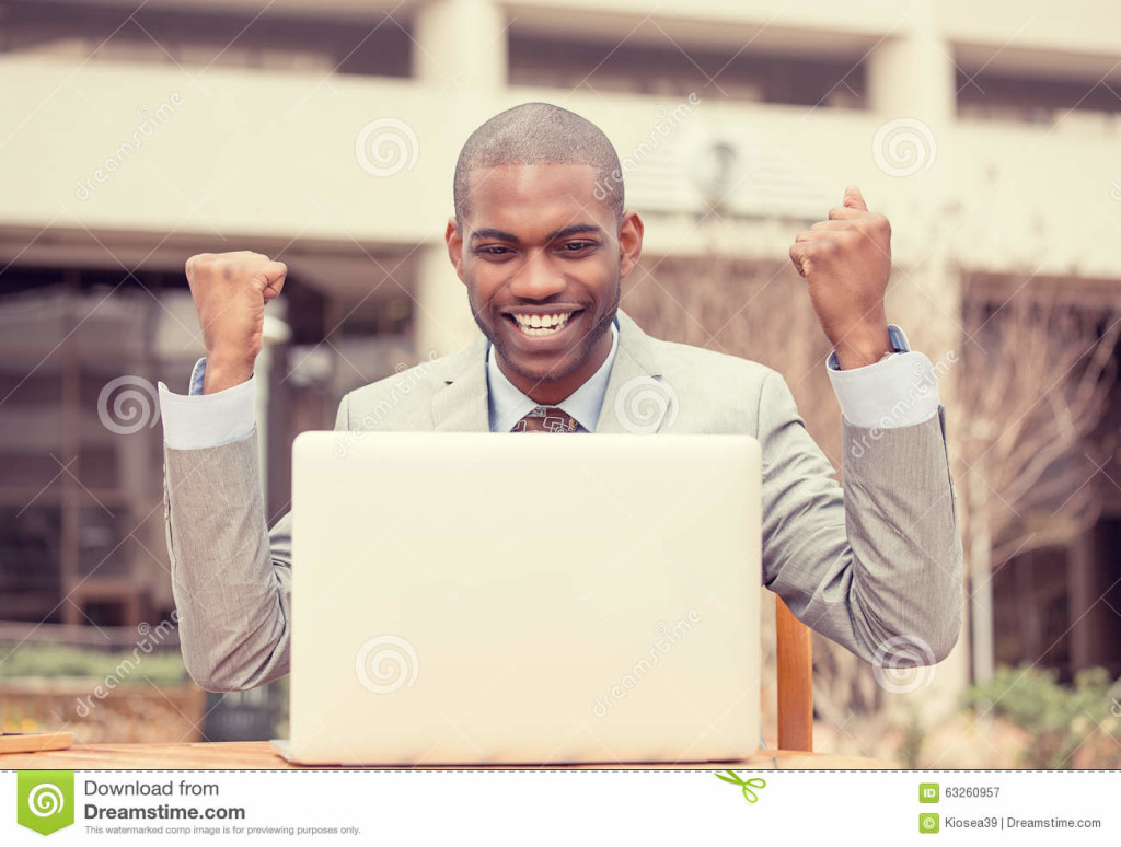 FSB digest portrait-happy-successful-young-man-laptop-computer-celebrates-success-closeup-sitting-outside-corporate-office-63260957